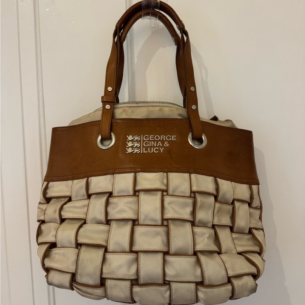 George Gina & Lucy large Woven Tote Bag